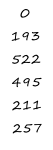 0
193
522
495
211
257

